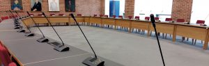 Bosch Konferencesystem med svanehals mikrofoner